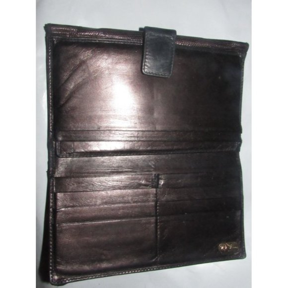 GUCCI Vintage Brown Snakeskin XL Checkbook - Picture 12 of 12